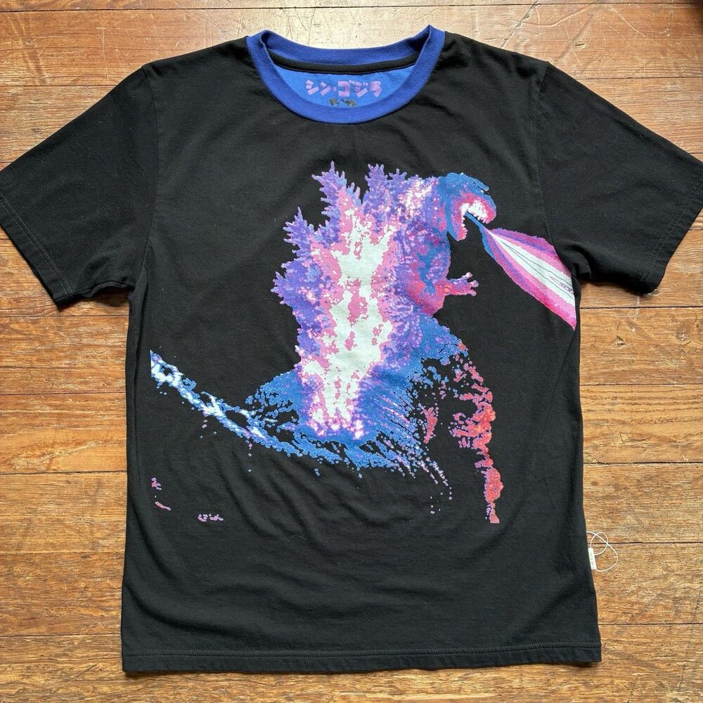 Shin Godzilla 70th Anniversary T Shirt Large Toho Japan Exclusive Neon Ringer